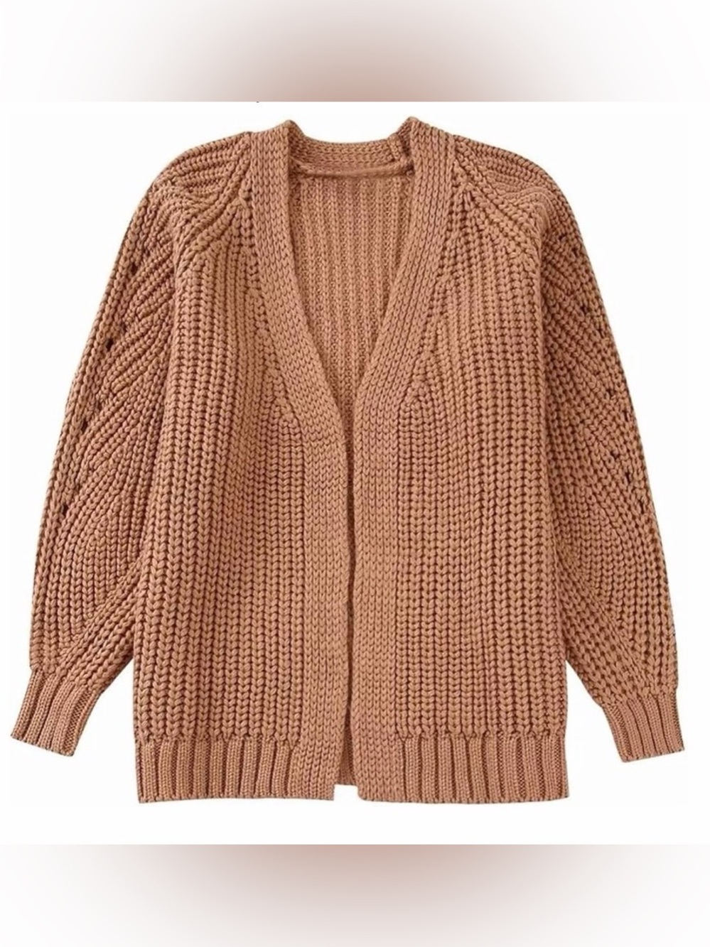 Zara Dusty Pink Oversized Knit Cardigan